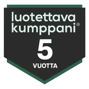 Vastuu Groupin Luotettava Kumppani -luottamusmerkki, 5 vuotta